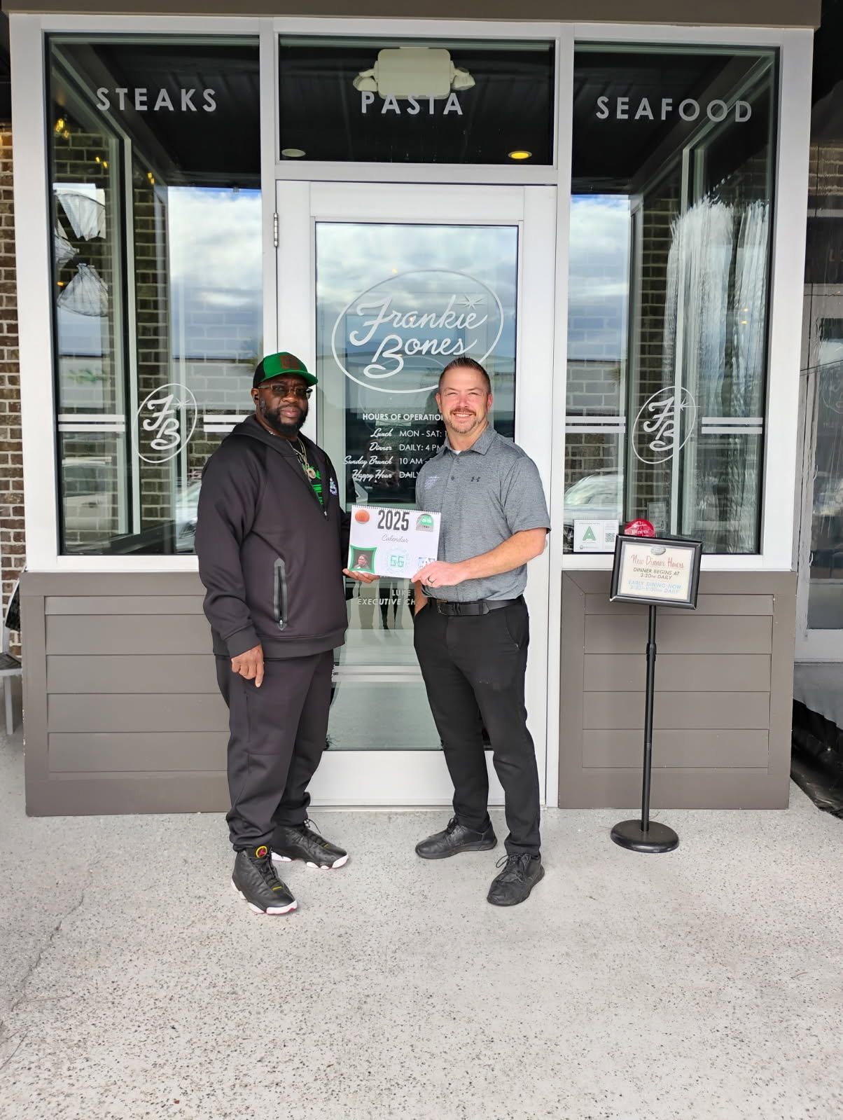 DJ's Day of Giving presents a 2025 supporter plaque at Frankie Bones